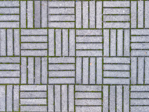  无缝拼花水泥地砖人行道路地面广场铺贴 