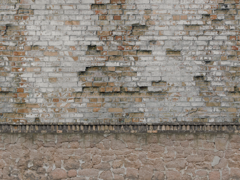  凹凸脏旧污渍地面墙面 