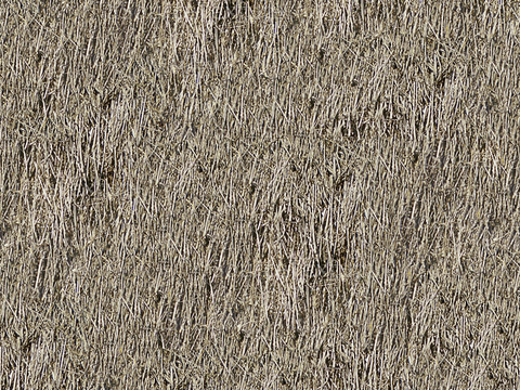  无缝干枯干草稻草茅草屋顶墙面 