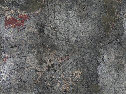  无缝黑灰色脏旧混凝土水泥墙面 