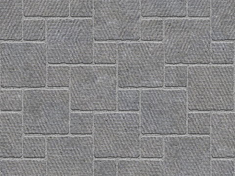  无缝拼花水泥地砖人行道路地面广场铺贴 