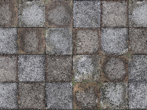  无缝鹅软石碎石砾石地砖人行道路地面广场铺贴 