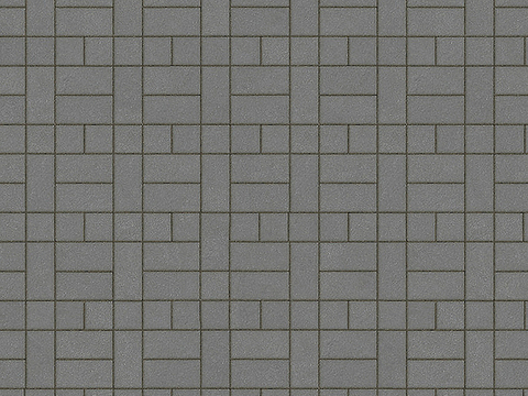  无缝拼花水泥地砖人行道路地面广场铺贴 