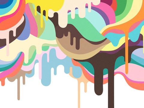  现代主题手绘壁纸 