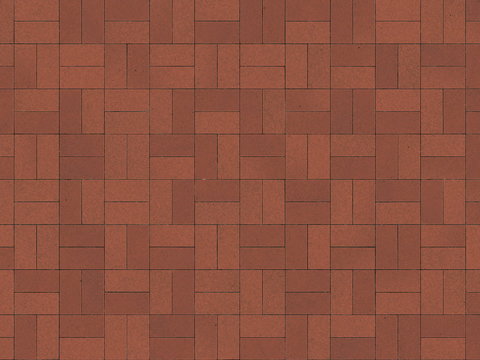  无缝砖红色透水砖_混凝土砖_田字砖_人行道砖_水泥地砖贴图1 