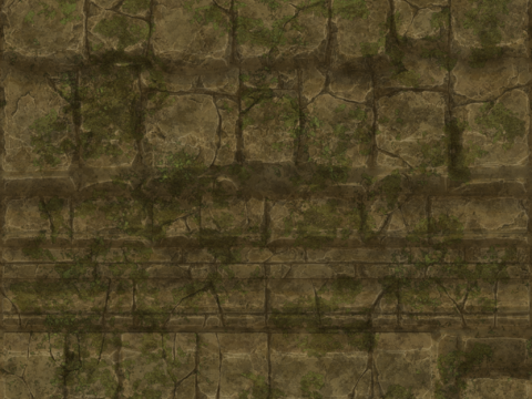  凹凸脏旧污渍地面墙面 