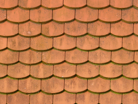  无缝砖红色房屋瓦片 水泥瓦 