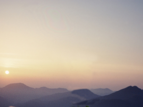  黄昏夕阳落日天空 