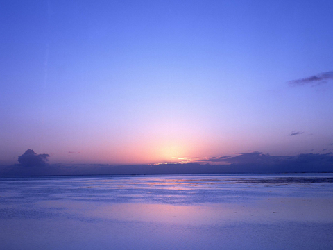 黄昏晚霞落日天空风景 