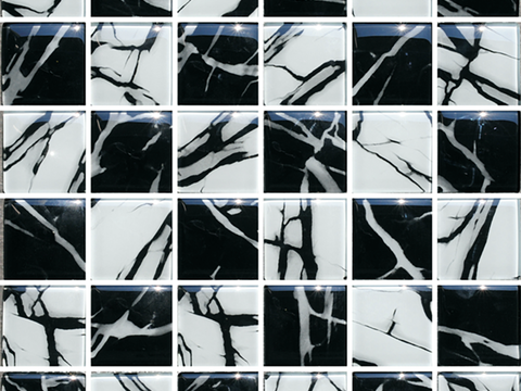  黑色大理石材马赛克 