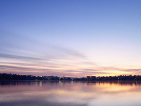  黄昏夕阳落日天空 