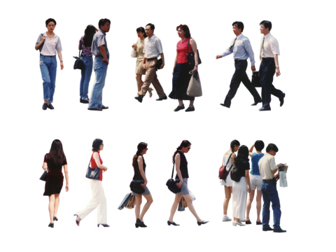  现代潮流青年人psd免抠 