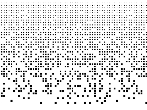  现代黑白渐变金属穿孔板 
