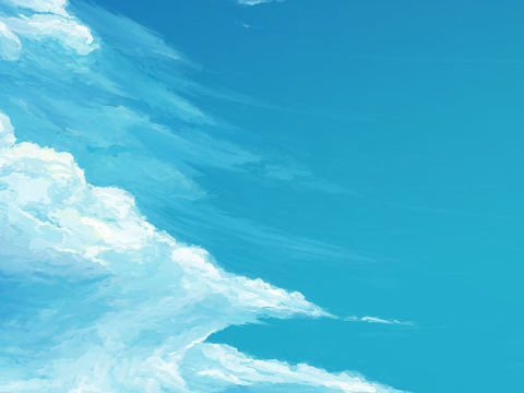  手绘云朵 天空云彩云朵 