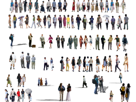  PSD免抠中国青年人物 