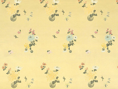  现代简约轻奢中式布艺 花纹 布纹 壁纸 贴图 