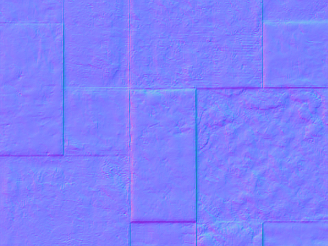  拼花瓷砖法线凹凸 