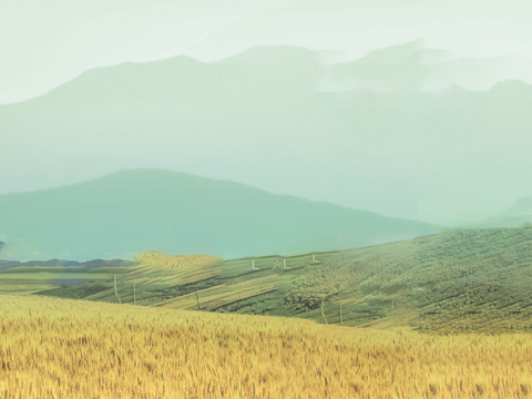  现代田园风外景贴图 