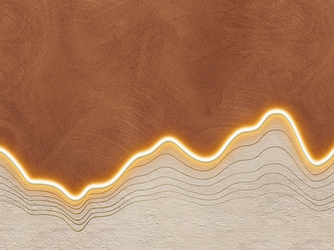  现代轻奢风做旧灯带装饰壁画贴图 