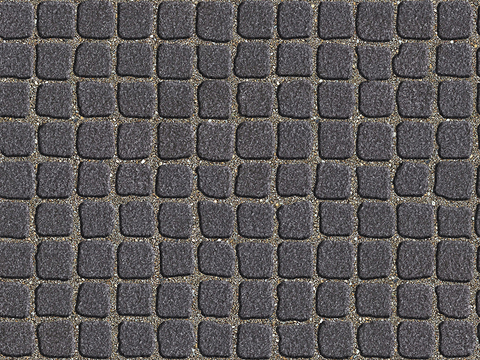  无缝灰色方形拼花地砖人行道路地面街道广场铺贴 