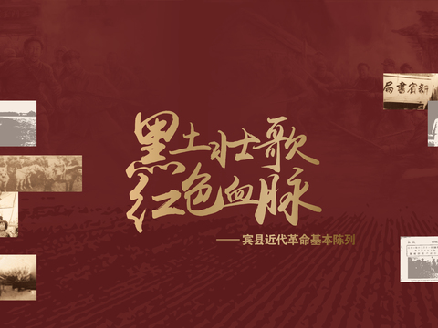  现代红色革命电子屏幕 