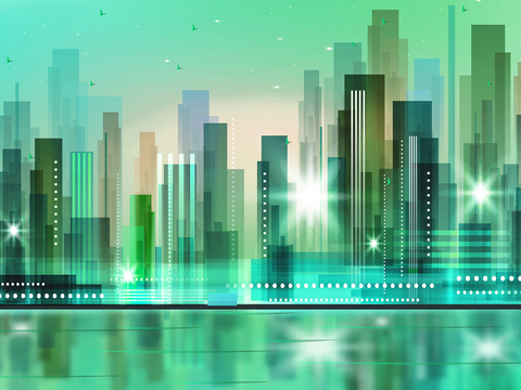  现代科技电子屏幕 