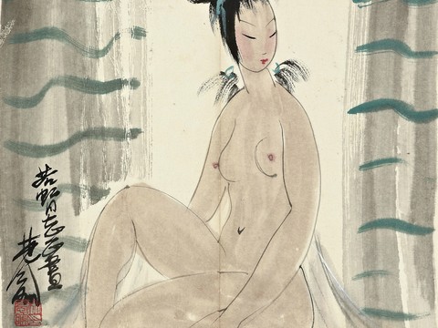  中国著名书画家作品 林风眠作品 国画 