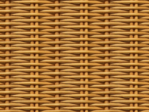  无缝黄色藤条藤编竹编编织材质 