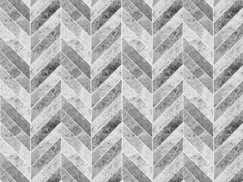  灰色鱼骨拼大理石石材拼花贴图 