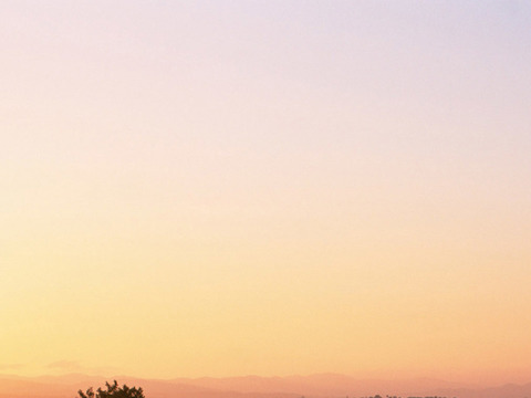  彩霞天空 黄昏夕阳天空外景 