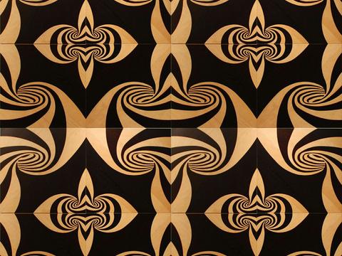  复古拼花木地板 