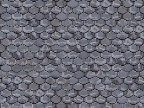  无缝别墅建筑屋顶中式仿古石板瓦片 