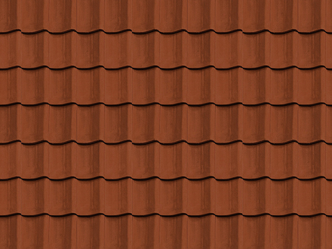  无缝别墅建筑屋顶陶土陶瓷瓦片 