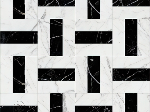  大理石无缝拼花_现代石材拼花贴图 