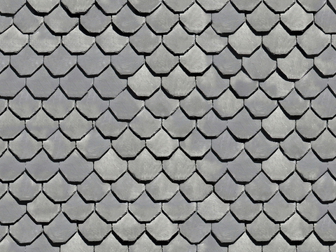  无缝别墅建筑屋顶中式仿古石板瓦片 