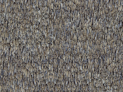  无缝干枯干草稻草茅草屋顶墙面 