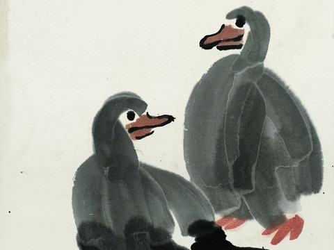  中国著名书画家作品 齐白石作品 国画 