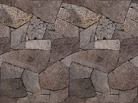  无缝文化石墙_火山石墙_石材铺装地面贴图 