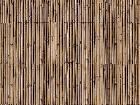  无缝黄色做旧竹竿竹子栅栏贴图 