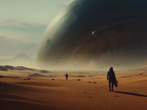  科幻风格外星球风景贴图 