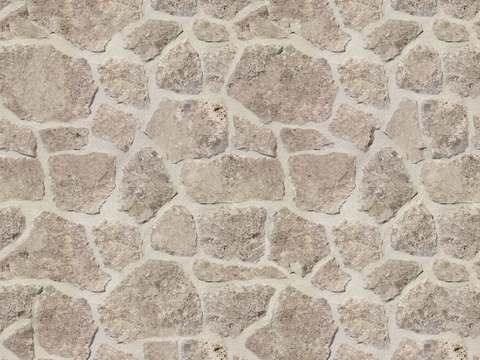  毛石外墙堆砌岩石墙贴图 