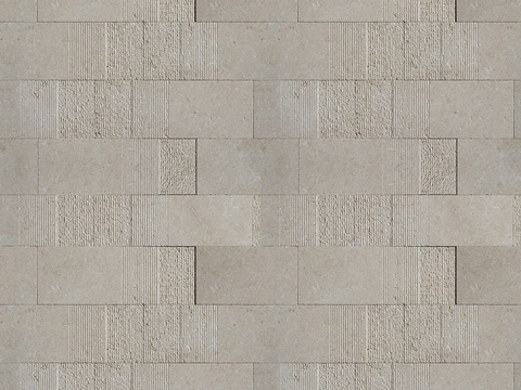  无缝黄灰色文化石墙面贴图 