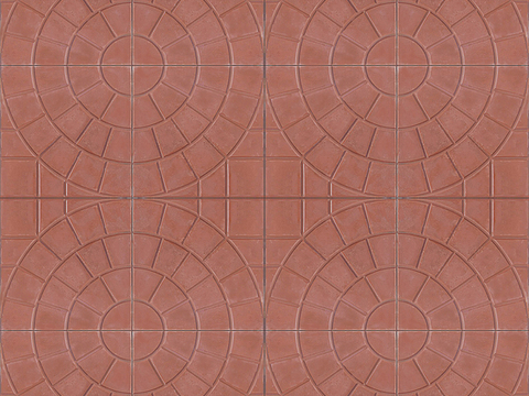  无缝鹅软石拼花地砖人行道路地面广场铺贴 