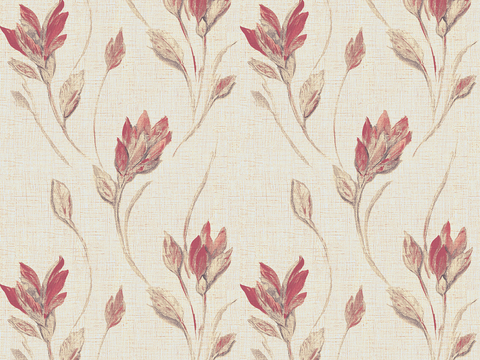  无缝现代欧式植物花纹图案墙纸壁纸壁布 