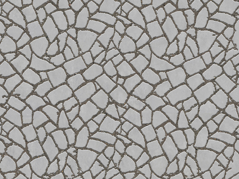  无缝不规则拼花石板地砖人行道路地面广场铺贴 