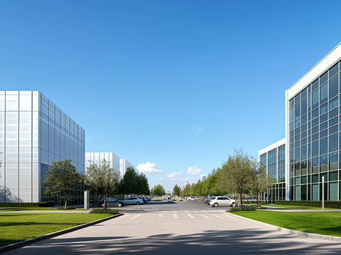  街道马路白天外景 