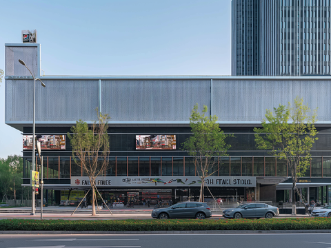  街道马路白天外景 