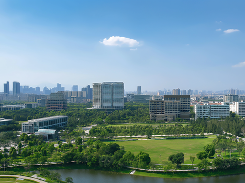  城市白天外景贴图 