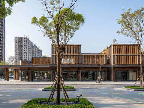  街道马路白天外景 