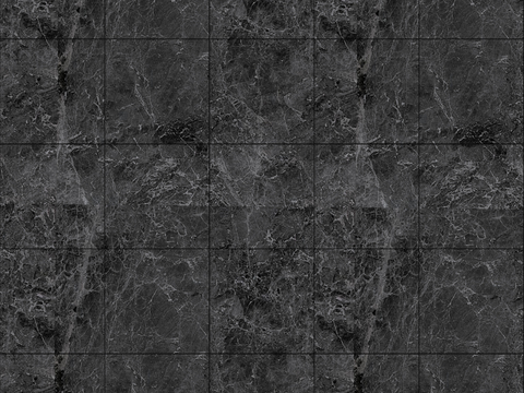  黑色花岗岩高清无缝贴图+镜面水池石材 